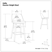 Callie - Upholstered Counter Height Stool (Set of 2) - R&R Furniture Gallery (Fountain Valley, CA)