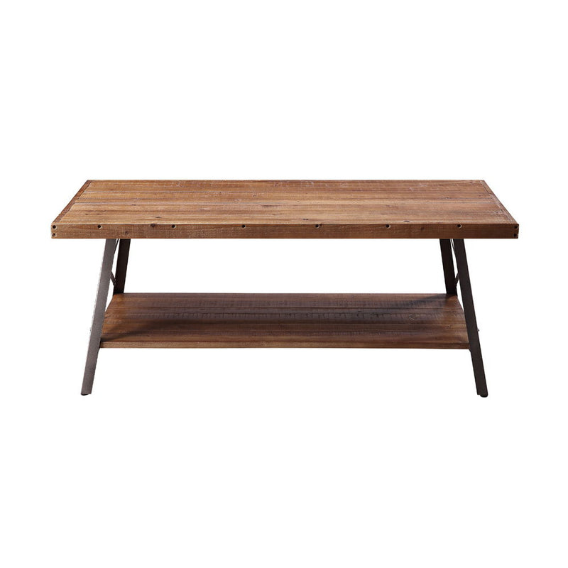 Ikram - Coffee Table - Weathered Oak & Sandy Black - R&R Furniture Gallery (Fountain Valley, CA)