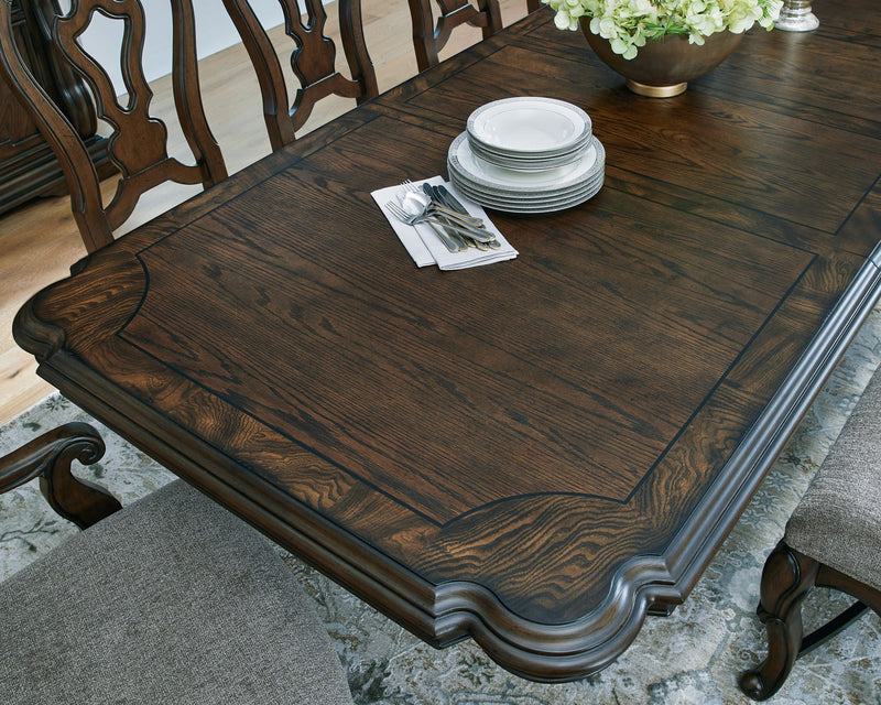 Maylee - Dining Extension Table - Dark Brown - R&R Furniture Gallery (Fountain Valley, CA)