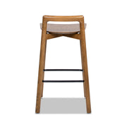 Sven - Modern Minimalist Low Back Counter Stool - Dark Brown Walnut - R&R Furniture Gallery (Fountain Valley, CA)