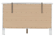 Glory Furniture Primo dresser with multiple drawers, modern wooden design, and sleek finish for bedroom storage.