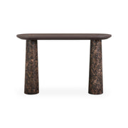 Braya - Faux Emperador Marble Console Table - Dark Brown - R&R Furniture Gallery (Fountain Valley, CA)