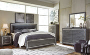 Signature Design by Ashley Lodanna 7-piece bedroom set featuring a bed, nightstands, and dresser in a modern bedroom setting.