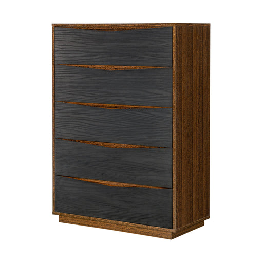 Kayner - 5-Drawer Chest - Charcoal - R&R Furniture Gallery (Fountain Valley, CA)