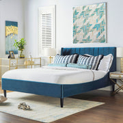 Aspen - Vertical Tufted Modern Headboard Platform Bed Set - R&R Furniture Gallery (Fountain Valley, CA)