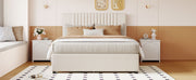 Upholstered Platform Bed With Drawers, Classic Headboard Design - R&R Furniture Gallery (Fountain Valley, CA)
