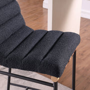 Lahni - 17" Boucle Fabric Counter Height Chair - R&R Furniture Gallery (Fountain Valley, CA)