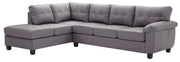 Glory Furniture Gallant stationary sectional sofa with plush cushions and modern design in a cozy living room setting.