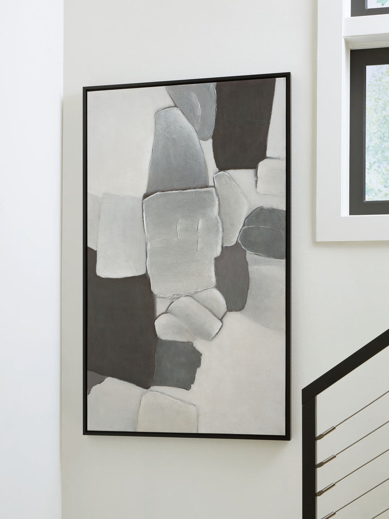 Adilson - Wall Art - White / Gray / Black - R&R Furniture Gallery (Fountain Valley, CA)