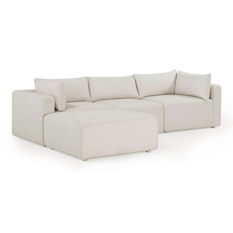 Hangover - Outdoor Modular Sectional - Cream - R&R Furniture Gallery (Fountain Valley, CA)