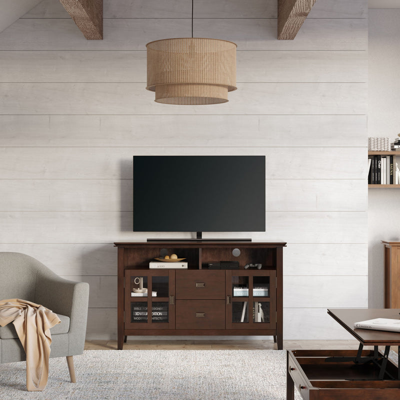 Artisan - TV Media Stand, Handcrafted - Russet Brown - R&R Furniture Gallery (Fountain Valley, CA)