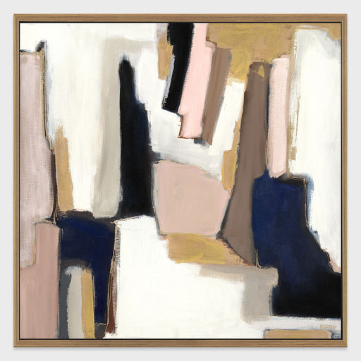 Blush Sapphire - 48" x 48" Painting Art by Buddy Whitlock - Pink / Blue - R&R Furniture Gallery (Fountain Valley, CA)