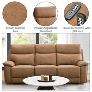 Chavis - Power Motion Sofa With USB & Power Headrest - Brown - R&R Furniture Gallery (Fountain Valley, CA)