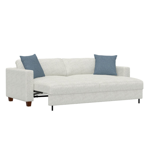 Pop Up Sleeper Sofa For Living Spaces - White - R&R Furniture Gallery (Fountain Valley, CA)