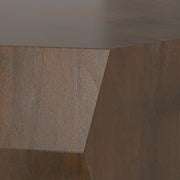 Eisley - Coffee Table With Geometric Design, - Walnut - R&R Furniture Gallery (Fountain Valley, CA)