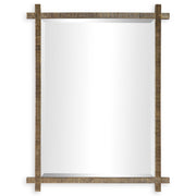 Uttermost Abanu ribbed dressing mirror with a sleek, modern vanity mirror design on a neutral background.