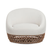 Willow - Upholstered Patio Deep Seating Armchair, Wicker Frame - R&R Furniture Gallery (Fountain Valley, CA)