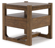 Cabalynn - Square End Table - Light Brown - R&R Furniture Gallery (Fountain Valley, CA)