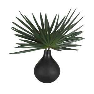 Axis Palm - Accent & Vase - Black / Green