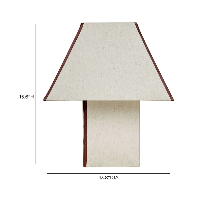 Josephine - Pyramid Table Lamp - Chocolate Brown