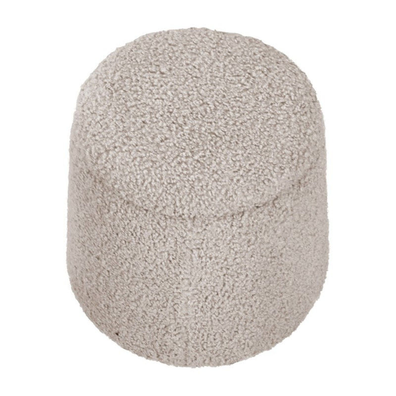 Elegant Round Storage Ottoman Upholstered - R&R Furniture Gallery (Fountain Valley, CA)