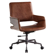 Kamau - Office Chair - Vintage Cocoa Top Grain Leather - R&R Furniture Gallery (Fountain Valley, CA)