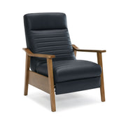 Asher - Modern Push Back Recliner With Wood Arms - R&R Furniture Gallery (Fountain Valley, CA)