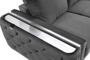 1051 - Contemporary Velvet Chair - R&R Furniture Gallery (Fountain Valley, CA)