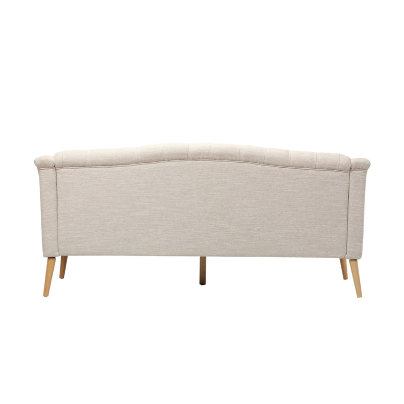 Comfy 3 Seat Sofa With Wooden Legs, For Living Room And Study - R&R Furniture Gallery (Fountain Valley, CA)