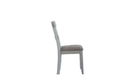 House Marchese - Side Chair (Set of 2) - Two Tone Gray Fabric & Pearl Gray - R&R Furniture Gallery (Fountain Valley, CA)