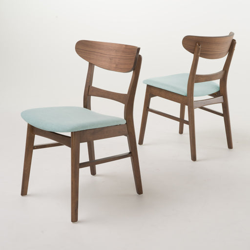 Mid Century Dining Chairs With Cushioned Seats And Wood Frame (Set of 2) - R&R Furniture Gallery (Fountain Valley, CA)