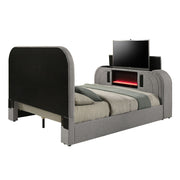 Shelyn - Bed With Led, TV Stand, Fireplace & Bluetooth - R&R Furniture Gallery (Fountain Valley, CA)