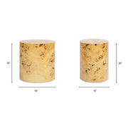 Nebula - Accent Oval Pillar Side Table - R&R Furniture Gallery (Fountain Valley, CA)