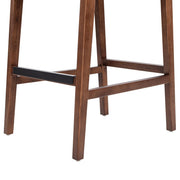 Andre - Counter Stool With Back - Pecan Brown - R&R Furniture Gallery (Fountain Valley, CA)
