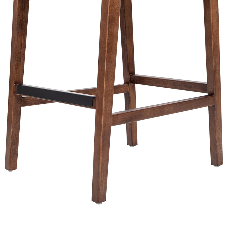 Andre - Counter Stool With Back - Pecan Brown - R&R Furniture Gallery (Fountain Valley, CA)
