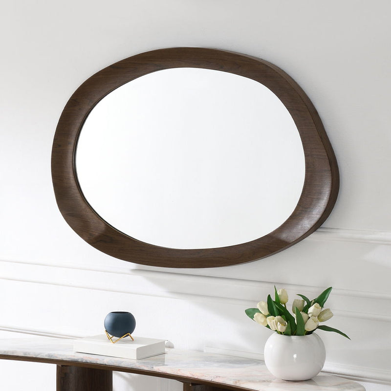 Hanale - Accent Mirror - Brown - R&R Furniture Gallery (Fountain Valley, CA)