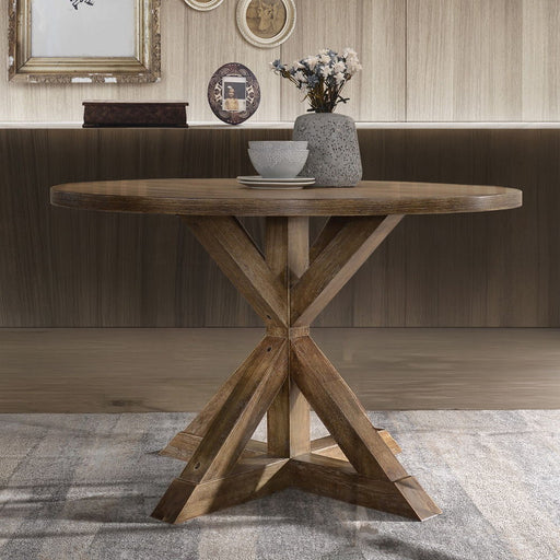 Wallace II - Dining Table - Weathered Oak - R&R Furniture Gallery (Fountain Valley, CA)