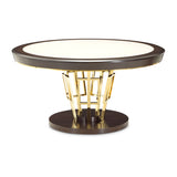 Belmont Place - 60" Round Dining Table - Espresso - R&R Furniture Gallery (Fountain Valley, CA)