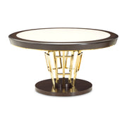 Belmont Place - 60" Round Dining Table - Espresso - R&R Furniture Gallery (Fountain Valley, CA)