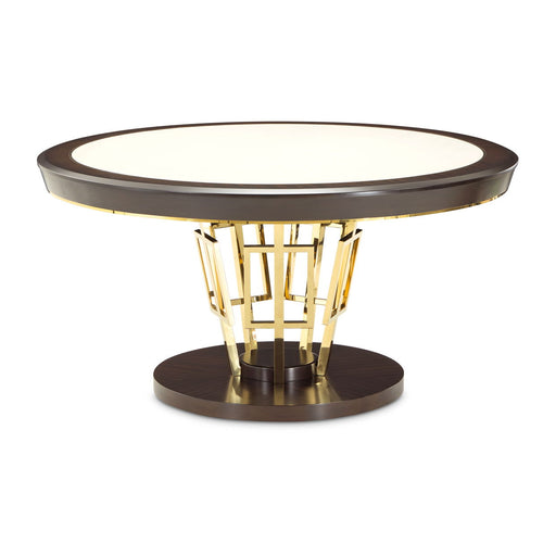 Belmont Place - 60" Round Dining Table - Espresso - R&R Furniture Gallery (Fountain Valley, CA)