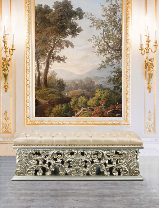 Sorina - Bench - Antique Gold - R&R Furniture Gallery (Fountain Valley, CA)