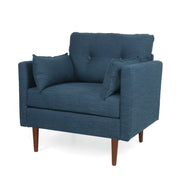 Enchantica - Upholstered Fabric Club Chair With Button Tufted And 2 Accent Pillows - R&R Furniture Gallery (Fountain Valley, CA)