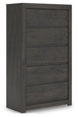 Fraluna - Five Drawer Chest - Charcoal - R&R Furniture Gallery (Fountain Valley, CA)