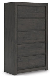 Fraluna - Five Drawer Chest - Charcoal - R&R Furniture Gallery (Fountain Valley, CA)