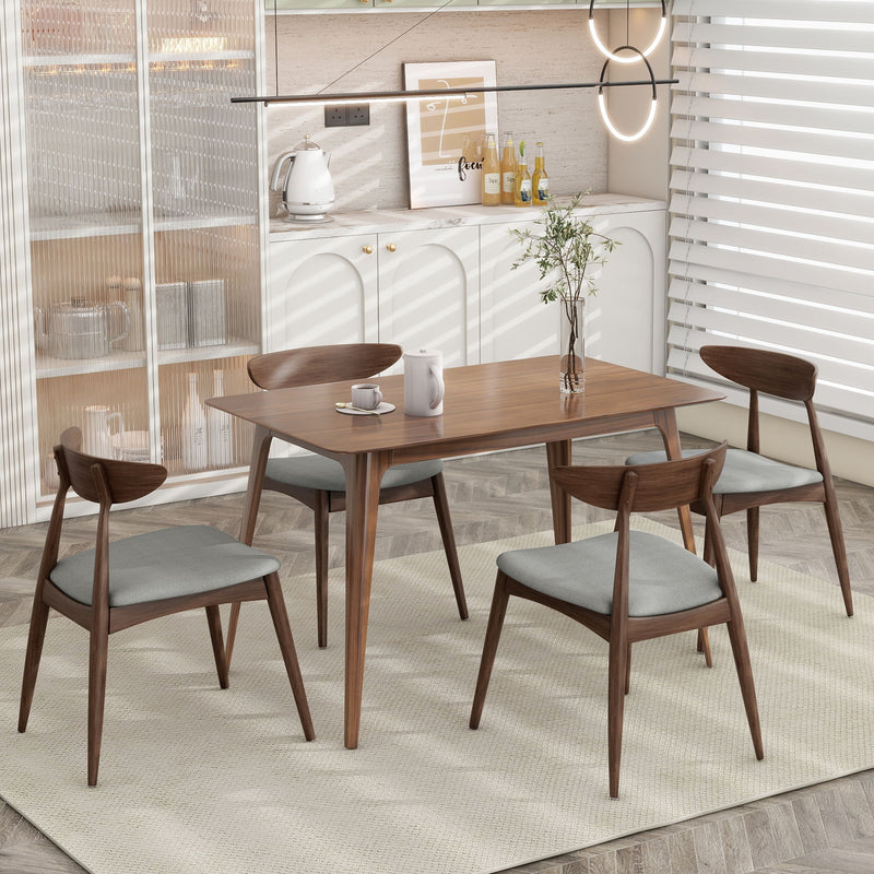 Retro Dining Chairs With Ergonomic Back (Set of 2) - R&R Furniture Gallery (Fountain Valley, CA)