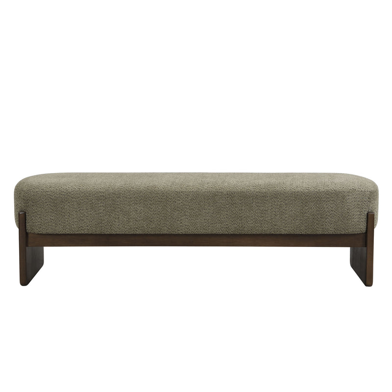 Noble House Loop Yarn Ottoman bench with plush, textured yarn design, versatile for living room or entryway decor.