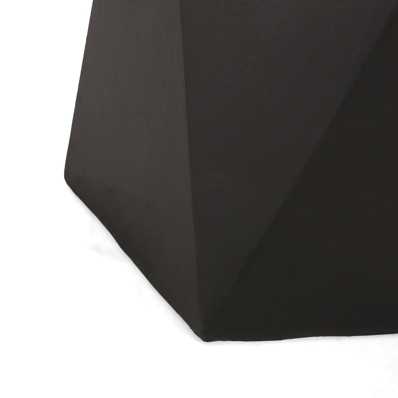 Noble House side table with geometric design, featuring a modern style and sleek construction, perfect for contemporary living spaces.