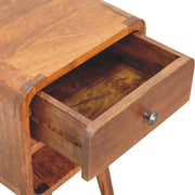 Mini Chestnut Curve Lower Bedside Nifhtstand - R&R Furniture Gallery (Fountain Valley, CA)