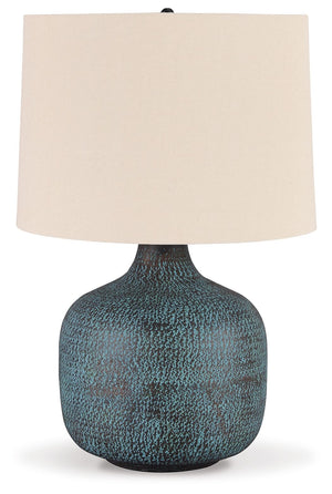 Malthace - Metal Table Lamp  - Patina - R&R Furniture Gallery (Fountain Valley, CA)