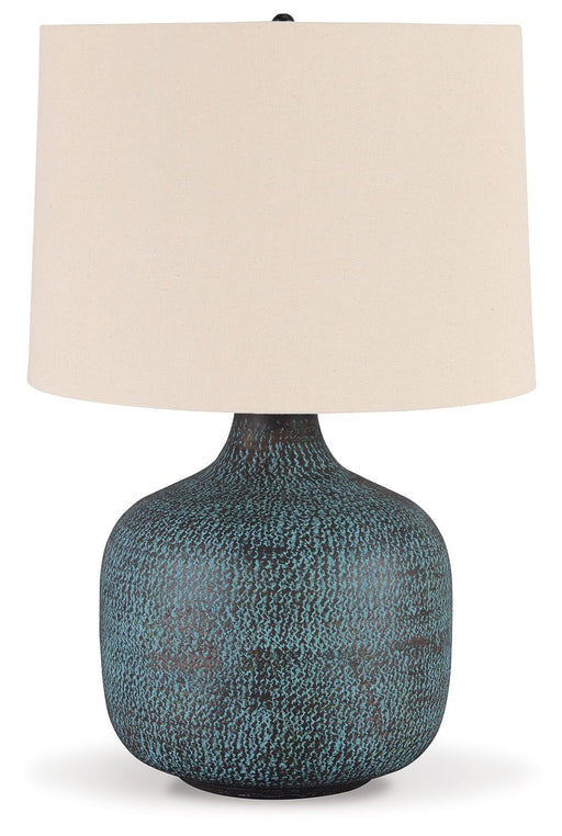 Malthace - Metal Table Lamp  - Patina - R&R Furniture Gallery (Fountain Valley, CA)